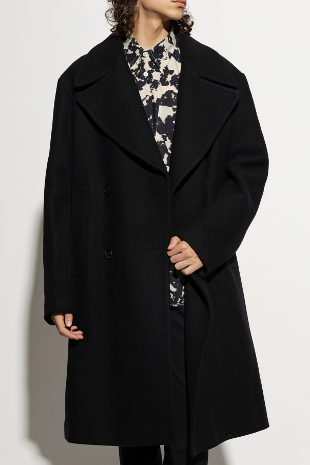 Double-breasted coat Dries Van Noten - SchaferandweinerShops Spain